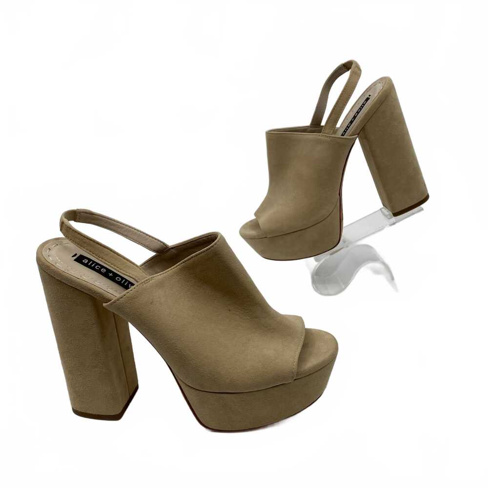 Alice + Olivia Beige Slingback Heels | Womens 39EU
